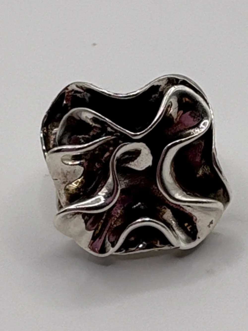 Silpada Sculpted Sterling Silver Organic Wave Ring 925 Size 7